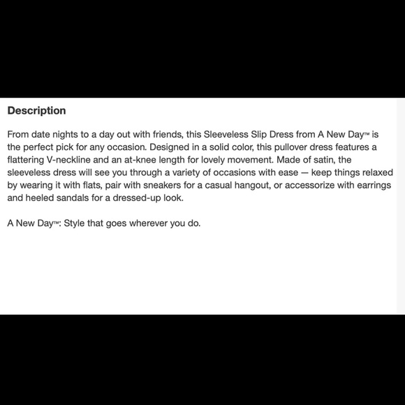 A New Day V-Neck Slip Midi Dress in Black - Picture 6 of 12